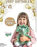 Green Triceratops Plush Stuffed Animal, Dinosaur Gifts for Kids 3-5, Dinosaur Backpack, Toddler Backpack for Boys, Girl