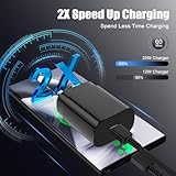 Essri 25W Super Fast Charger Block for Galaxy S24 Ultra/S24/S24+/S23 Ultra/S23/S22 Ultra/S22/S21 Ultra/S20 Ultra/Note 20,4Pack USB Type C Wall Charger with (6Ftx2 10Ftx2) USB C Charger Cable