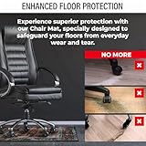 Chair Mat for Hardwood Floor - Office Chair Mat for Hardwood Floor - Desk Chair Mat for Hardwood - Rolling Chair Mat for Hardwood - Desk Floor Mat for Hardwood Floors - Brown, 48 x 60