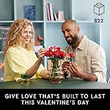 LEGO Botanicals Bouquet of Roses Artificial Flowers - Fake Red Roses Building Sets for Adults, Ages 18+ - Gifts for Her and Him - DIY Kits for Home Decorations - 10328