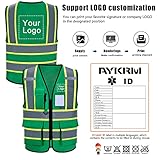 AYKRM 11 colors available dark green reflective safety vests