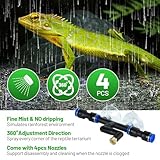 CAVACHEW 10L Reptile Mister with 4pcs Nozzles, High Pressure Reptile Mister System with Timer, Automatic Mister Fogger for Reptile Tank, Adjustable Terrarium Misting Humidifier for Reptiles/Amphibians