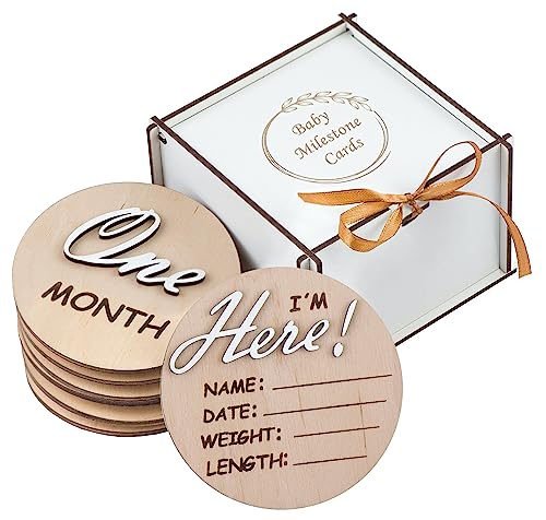 3D Wooden Monthly Milestone Cards, For Baby Photos, Monthly Milestone Marker, Monthly Milestone Wood Discs, Baby Months Signs, Baby Shower Gift, Milestone Wooden Circles, Monthly Baby Milestone