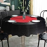 AOYEGO Vinyl Record Round Tablecloth 60 Inch Music Disk Modern Classic Table Cloth Polyester Tablecloths for Home Decor, Parties, Picnic