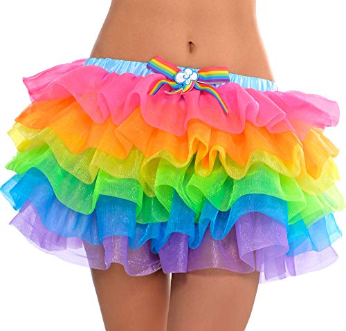 Suit Yourself My Little Pony Rainbow Dash Tutu for Adults, One Size up to Women's Size Medium, with a Cutie Mark