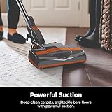 Shark Rocket Ultra-Light Corded Bagless Vacuum for Carpet and Hard Floor Cleaning with Swivel Steering (HV301), Gray/Orange