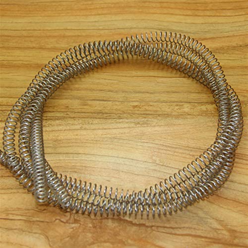 Mdingbao-Tension Spring Compression Coil Precision Springs, 1mm Wire Diameter* (5-14) mm Out Diameter*1000mm Length, 2Pcs, Strong Stretching Ability (Length : 1x7x1000mm)