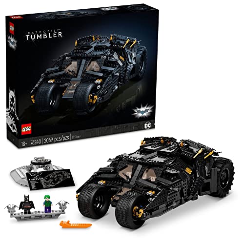 LEGO DC Batman Batmobile Tumbler, Iconic Model Car from The Dark Knight Trilogy, Building Set for Adults, Collectible Gift Idea for Build and Display, 76240