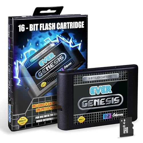 EverGenesis Flash Cart for Sega Genesis + 4 GB SD card. Mega Everdrive competitor.