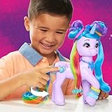 My Little Pony: Tell Your Tale Rainbow Styles Izzy Moonbow, Hair Styling Figure with Sounds, 9.5-inch Unicorn Toys for Girls and Boys Ages 4+