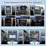 9 Inch Android Car Radio 2+32GB Double Din Stereo with Wireless CarPlay & Android Auto | GPS Navigation FM WiFi BT Dual USB AHD Camera,Universal Touch Screen for Car Upgraded