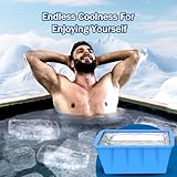 Extra Large Ice Cube Molds 4Pack 32LB Silicone Large Ice Cube Molds for Cold Plunge Tub,Reusable Ice Cube Trays for Freezer,Ice Block Molds for Home Ice Baths,Cold Plunge Accessories,Ice Bath Chiller