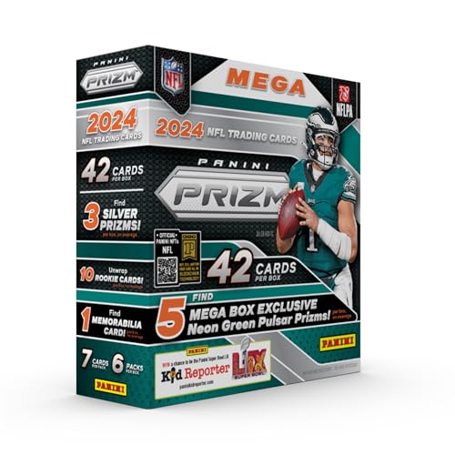 2024 Panini Prizm Football Trading Cards Mega Box