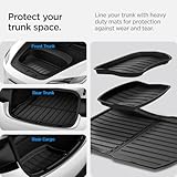 Spigen WeatherBloc Trunk Frunk Mat Set Designed for Tesla Model 3 2025/2024 Refresh (Highland) with Non-Slide Sliplock Weatherproof Technology (Carbon Edition) (Custom Fit)