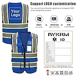 AYKRM 11 colors available blue construction vest