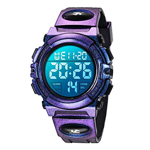 Kids Watch,Boys Watch for 3-15 Year Old Boys,Digital Sport Outdoor Multifunctional Chronograph LED 50 M Waterproof Alarm Calendar Analog Watch for Children with Silicone Band,Kids Gift