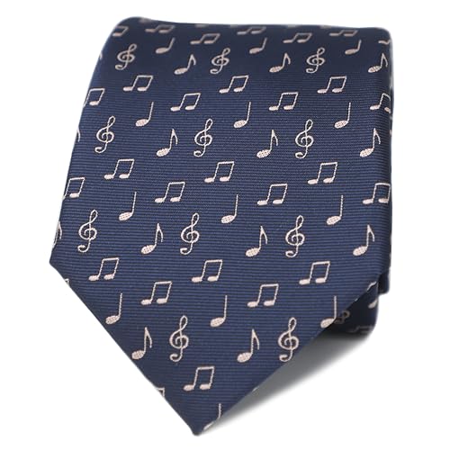 MENDEPOT Music Notes Men Fancy Necktie Father's Day Birthday Gift Tie