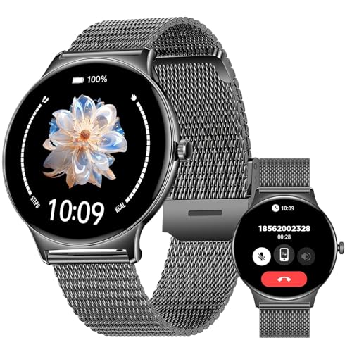 2025 Smart Watches for Men Women, with Bluetooth Make/Answer Call, 1.43" AMOLED Display Fitness Tracker, Heart Rate/SpO2/Sleep Monitor, 100+ Sports Modes, IP67 Waterproof Smartwatch for Android iPhone