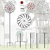 DREAMYSOUL Large Wind Spinners 20" Dia, Metal Patriotic Wind Sculpture Spinner Yard Art for Outdoor Garden Patio Decor