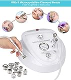 Upgraded Diamond Microdermabrasion Machine, Mcwdoit 65-68cmHg Suction Power Professional Dermabrasion for Skin Peeling Rejuvenation Lifting Tightening Beauty Device