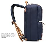 CoolBELL Convertible Backpack Messenger Bag Shoulder Bag Laptop Case Handbag Business Briefcase Multi-Functional Travel Rucksack Fits 17.3 Inch Laptop for Men/Women (Blue)