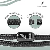 Wind Passion - Paracord Mens Bracelet - Bracelet for Women - Rope Bracelet String With Magnetic Clasp - Wrist Surfer Bracelet - Handmade Surfer Magnetic Bracelets - Sturdy & Waterproof