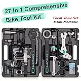 27 Piece Bike Tool Kit - Bike Tools Maintenance Repair Kit - Mountain/Road Bike Bicycle Repair Tool Kit With Storage Case