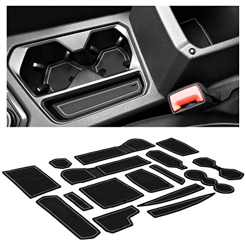 CupHolderHero Fits with Volkswagen VW Tiguan Accessories 2018-2024 Premium Custom Interior Non-Slip Anti Dust Cup Holder Inserts, Center Console Liner Mats, Door Pocket Liners 16-pc Set (Gray Trim)