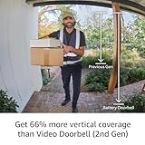 All-new Ring Battery Doorbell, Head-to-Toe Video, Live View with Two-Way Talk, and Motion Detection & Alerts (2024 release), Satin Nickel