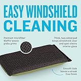 E-Cloth Windshield Haze Eraser, Auto Glass Cleaning Sponge for Windshields, Windows, Mirrors and Glass