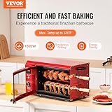 VEVOR Shawarma Grill Machine, 2 Strings of Barbecue Capacity, Chicken Shawarma Cooker Machine, Electric Broiler Gyro Rotisserie Oven Doner Kebab Machine, for Home Restaurant Kitchen Parties