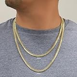 Nuragold 14k Real Yellow Gold Solid Miami Cuban Link 6mm Chain Necklace (18"-30") Italian Jewelry for Men