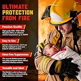 Mart Cobra Emergency Fire Blanket for Home and Kitchen - 2 Pack - Fire Blankets Emergency for Home Safety 40” x 40” - Suppression Shield Retardant Extinguisher Fiberglass Welding Fireproof Cloth Towel