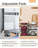 ROMATIA Pot and Pan Organizer Rack for under Cabinet, Heavy Duty Pot Pan Rack under Sink Organizers and Storage, Pot lid organizer, Kitchen Cabinet Organizer with 7 Adjustable Shelves