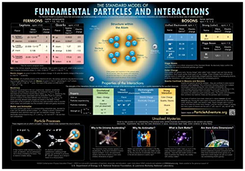 Contemporary Physics Education Project Fundamental Particles and Interactions Chart (59" x 41")