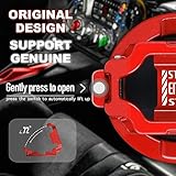 𝙊𝙧𝙞𝙜𝙞𝙣𝙖𝙡 | Tybasthe Push Start Button Cover, Car Engine Start Stop Button Cover Protector, Cool Car Accessories Interior Decor Sticker Motorcycle Key Ignition Switch Cover, Red