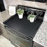 GASHELL Noodle Board Stove Cover with Handles, Multiple Stove Top Cover Board for Electric/Gas Stove Top(Black)