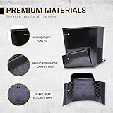 Car Trash Can Large Capacity Automotive Garbage Bin 1.4 Gallon Stability Flap for Cars & Trucks Leakproof Auto Garbage Bin & Car Trash Waste Container for Vehicles Black with Trash Bag (Black)