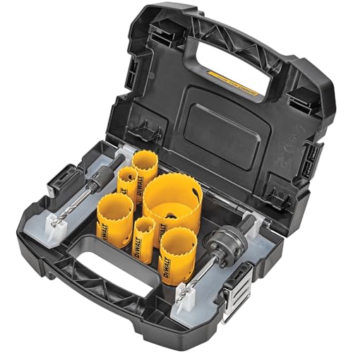 DEWALT Bi-Metal Hole Saw Kit for Wood, Metal and Plastic (D180001)