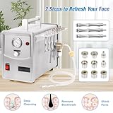 Professional Diamond Dermabrasion Microdermabrasion Machine Facial Skin Care Device Equipment (Suction Power: 0-68cmHg) w/ 400 Pcs Cotton filters