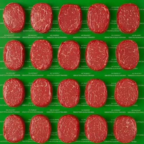 [20 Steaks] 100% Australian Grass-Fed & Finished Beef Sirloin – Halal Certified, Lean & Flavorful – 4–6 oz Each, Vacuum Packed & Frozen – 25g Protein/Serving – Ships with Ice Packs