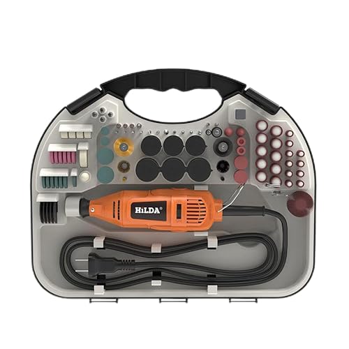 125W Electric Die Grinder Kit with 8mm Chuck, 15000-40000 RPM Variable Speed, 110V-240V Universal Voltage, 30+ Accessories for Metal/Wood Carving, Polishing & Engraving
