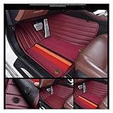 LLXINGYL Leather Custom Full Set Car Floor Mats Compatible with Chery Tiggo 7 Pro 2020-2021 Auto Mats Interior Styling Accessories(Color:5 PCS-02)