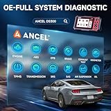 ANCEL DS300 Bidirectional Scan Tool, All System Diagnostic Tool with 30+ Resets, Bluetooth OBD2 Scanner for All Vehicles, 3-Year Updates, 24h Online Chat, Injector Coding, FCA Autoauth