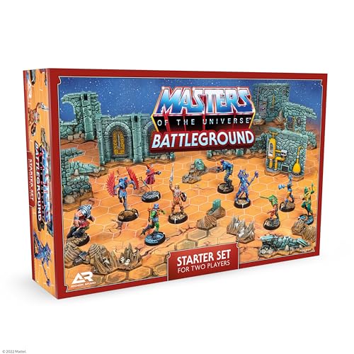 Masters of The Universe Battleground Starter Set - 2-Player Tabletop RPG Board Game - Includes 10 Miniatures of Real Motu Characters Like He-Man and Skeletor - Ages 14 Years + - from Archon Studio