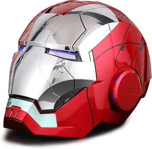 Wearable Iron Helmet with Eyes Glow Voice, Touch and Remote Control Cool Stuff Super Hero Mask Cosplay Costume Suits Amazing Helmets hot Toys Masks for Adults for Age 12+ Years Old