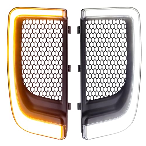 Eagle Lights SUNBURST Lower Fairing Grill LED Running Lights and Turn Signals for Harley Davidson Motorcycles (Black)