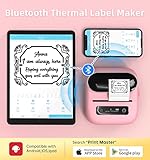 Phomemo M220 Label Maker, 3.14 Inch Bluetooth Thermal Label Printer, Compatible with Phone & PC, for Barcode, Address, Mailing, Home,Office,School