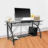 Origami Multipurpose Adjustable Standing Desk Computer Table with Origami Connection Clip and Bottom Gaming Desk Shelf, Black