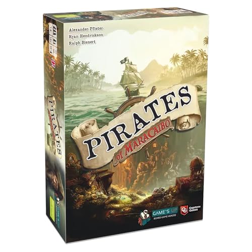 Pirates of Maracaibo Strategy Board Game, Sail The Caribbean, Upgrade Your Ship, 1-4 Players, Ages 14+